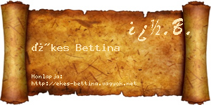Ékes Bettina névjegykártya